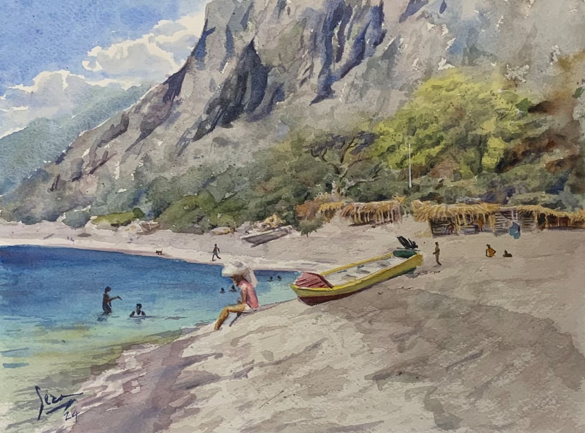 Bob Marley Beach by Day II by Sean Henry 