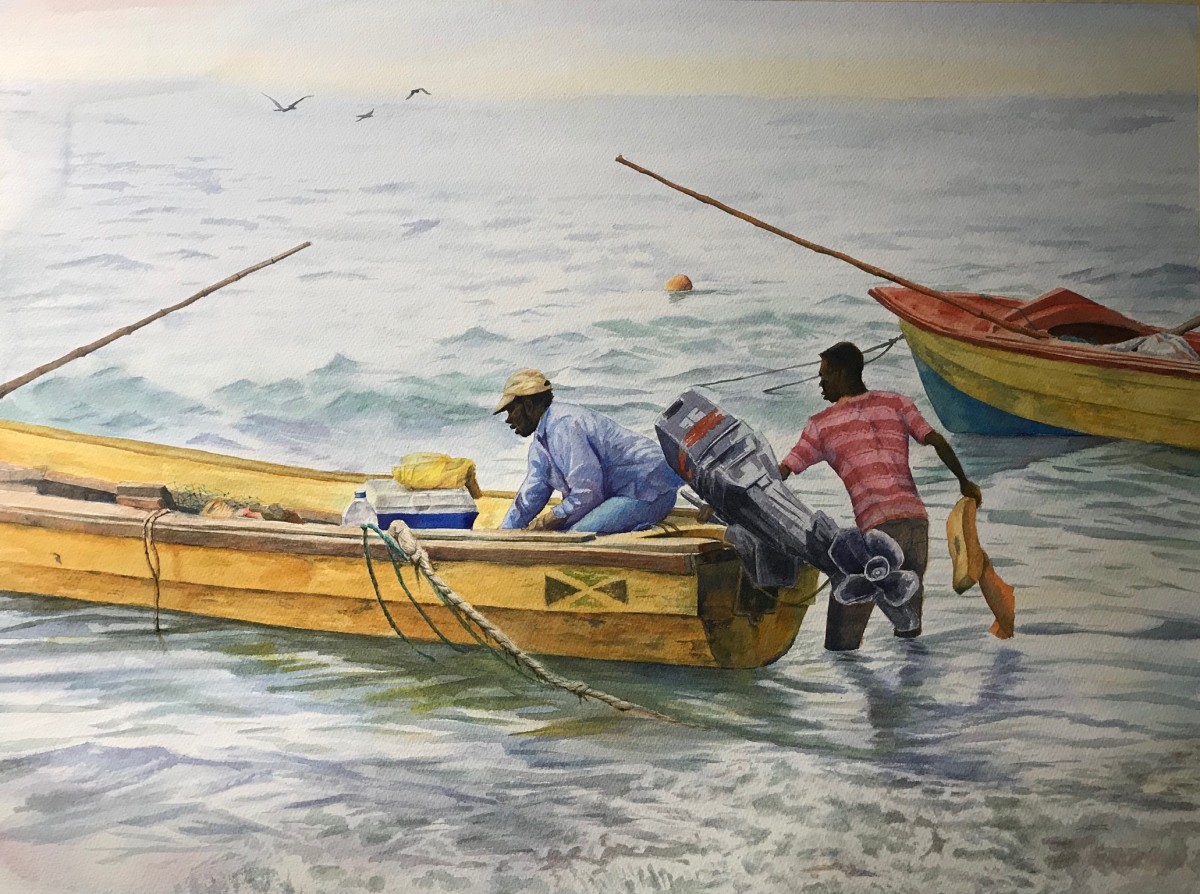 Long Bay Fishermen IV by Sean Henry 