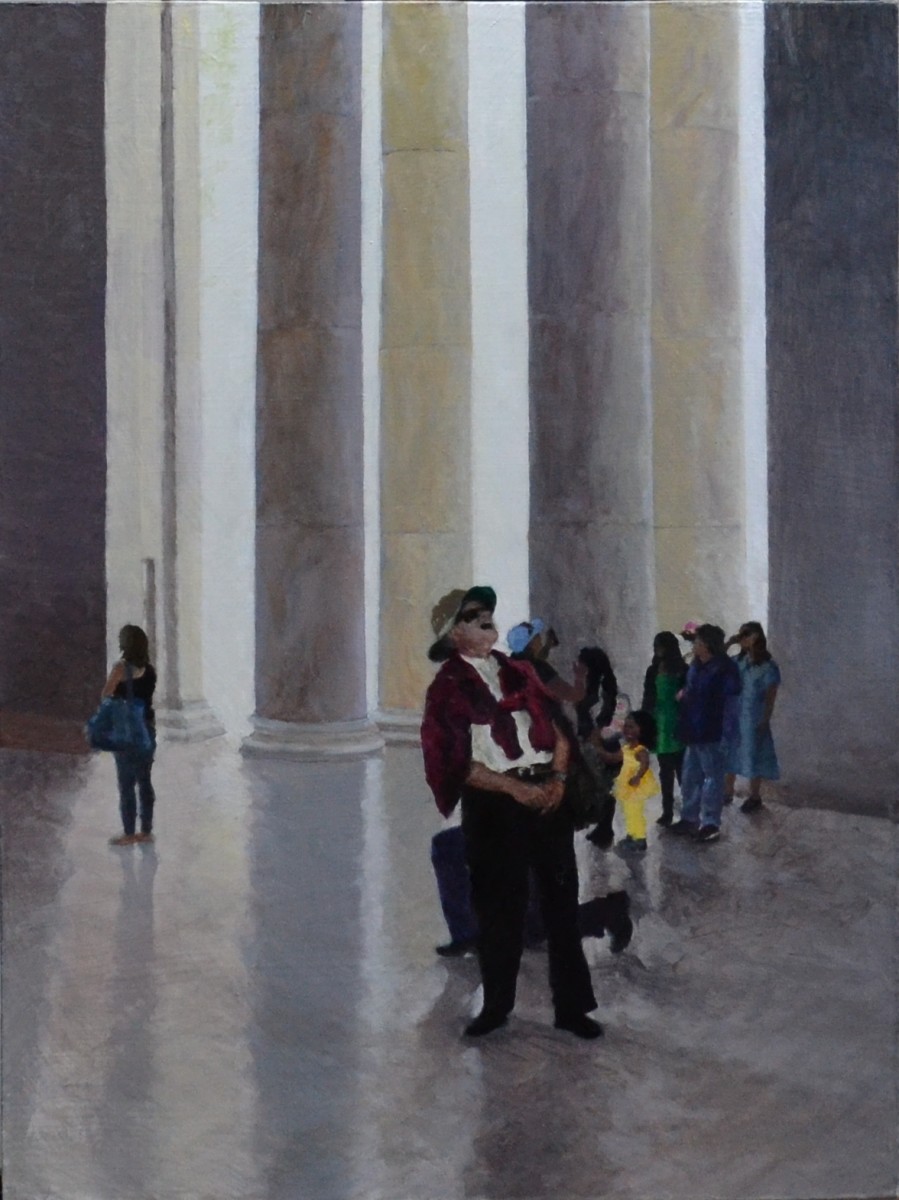 The Gawker (At the Jefferson Memorial) by Holly Masri 