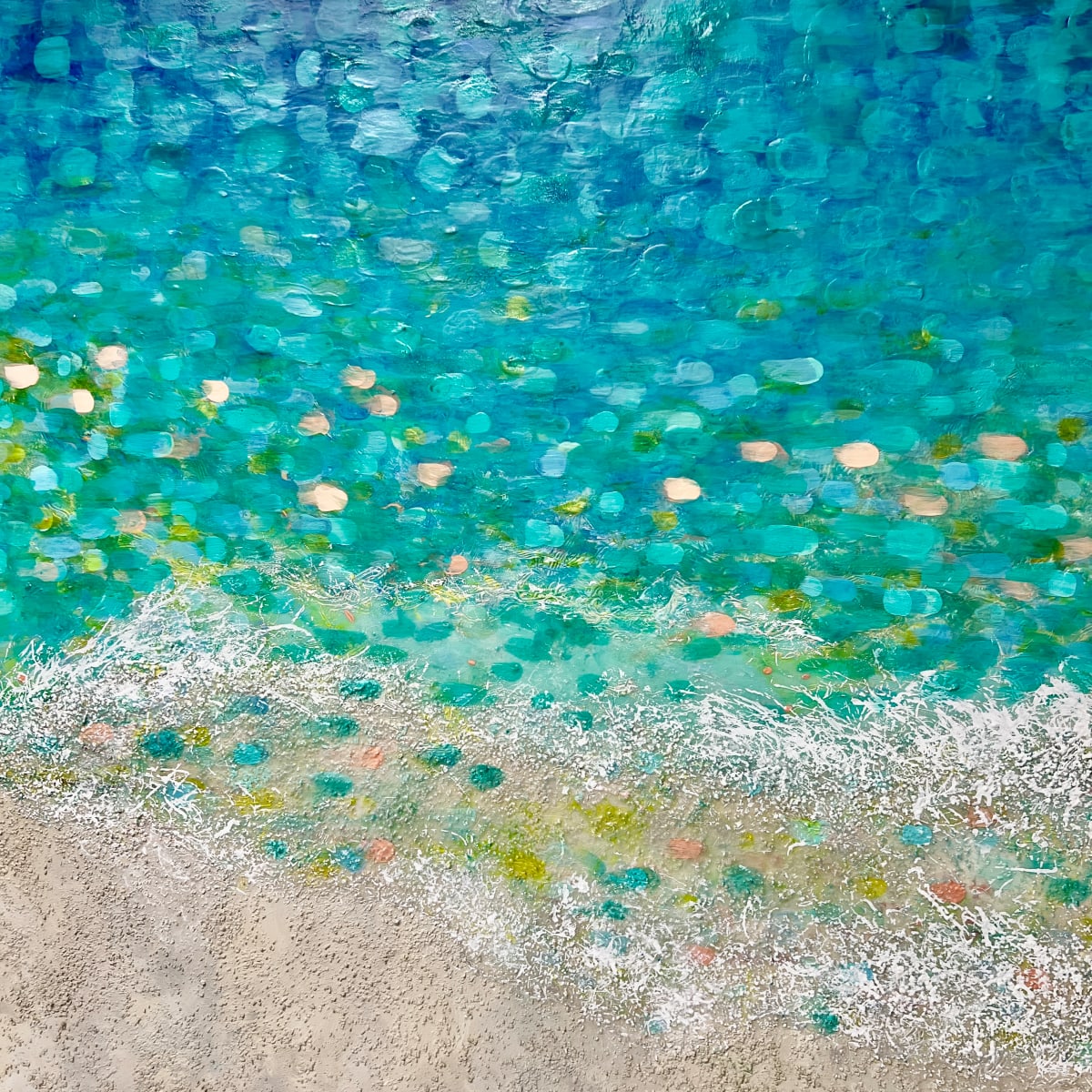 Slice of Santa Monica Beach by Carolyn Kramer 