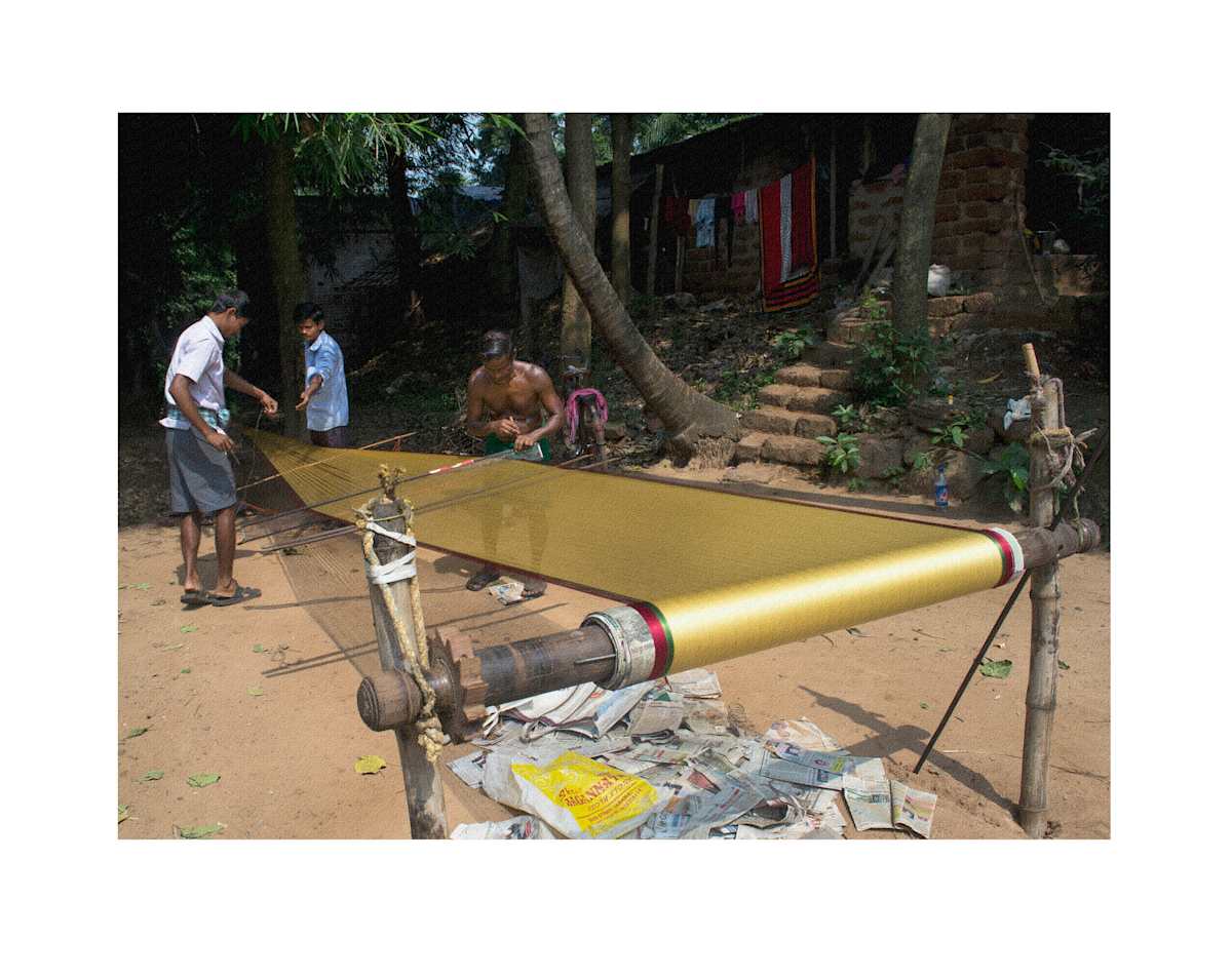 Warping a Sari, Image 1.