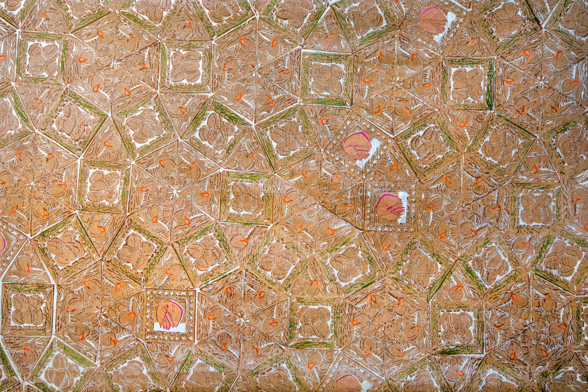 Prakash's Garden in Cream 