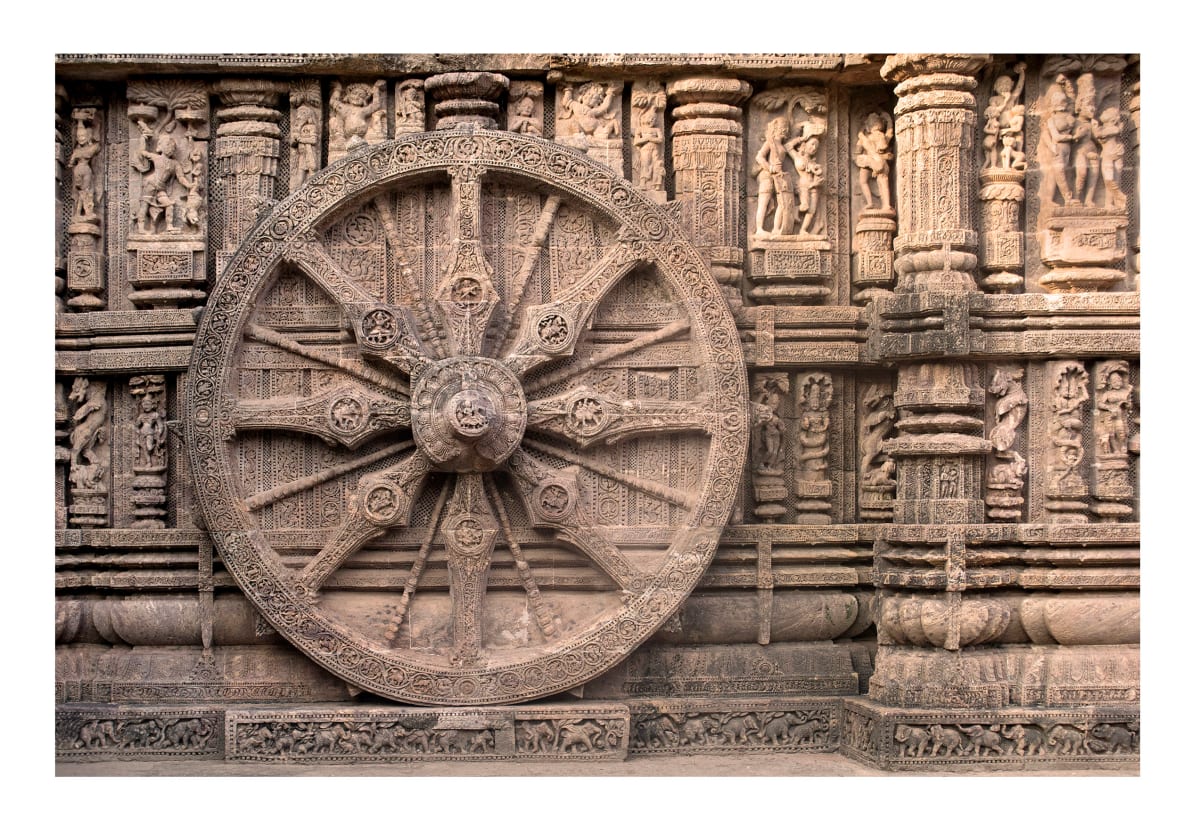 Wheel at Konark, Image 1.