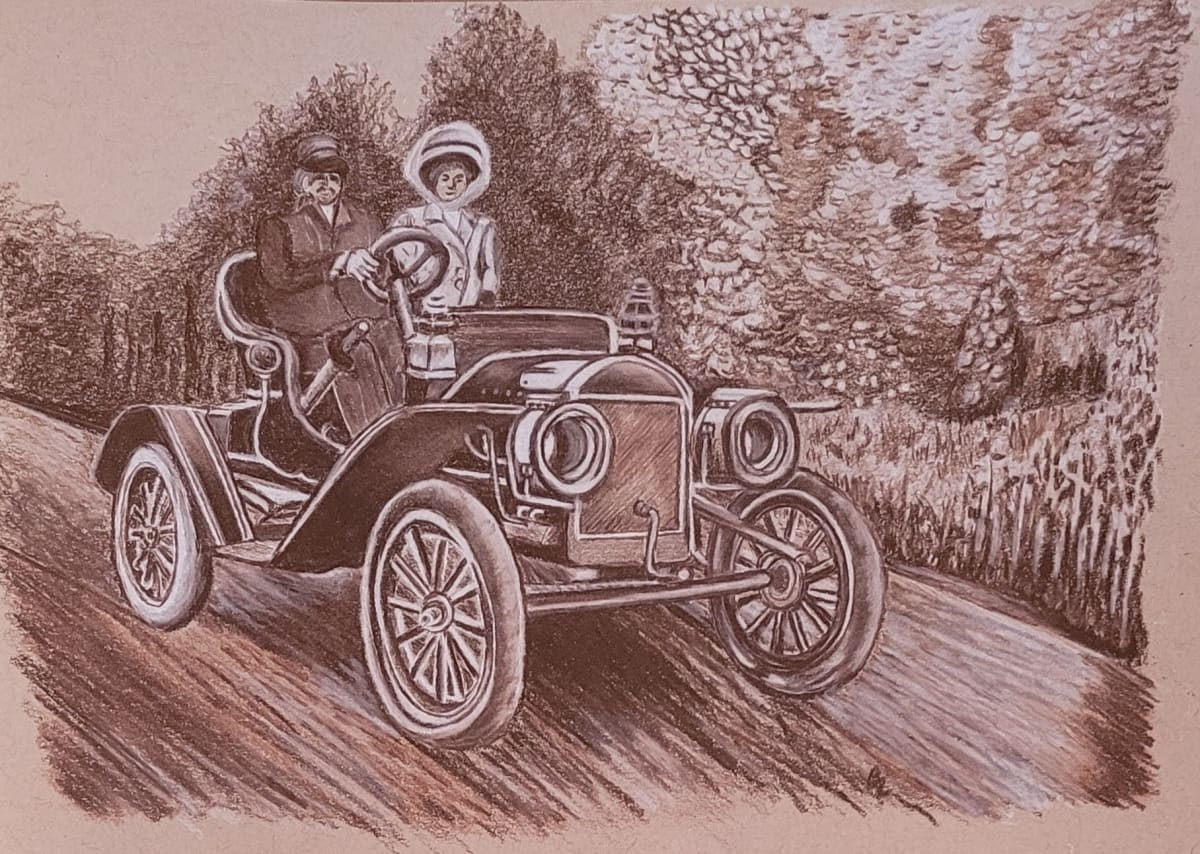 1910 Ford by Barbara J Zipperer 