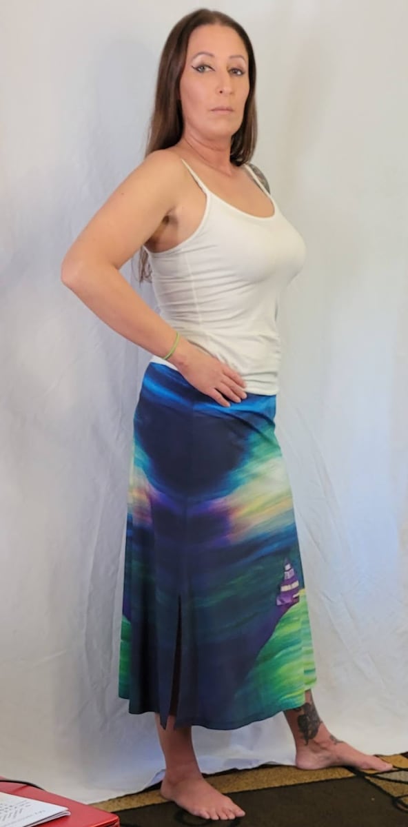 Elaine Skirt - Manitowoc Harbor by Barbara J Zipperer 