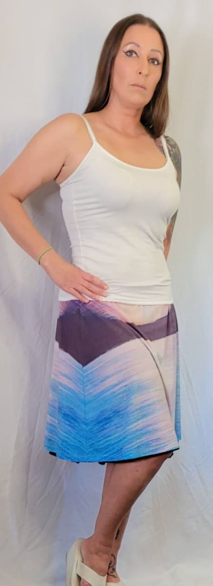 Alex Skirt - Morning Rainbow by Barbara J Zipperer 