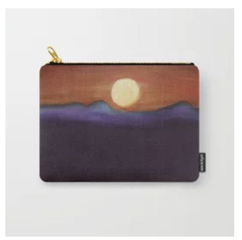 Carry All Pouch - Orange Full Moon* by Barbara J Zipperer 