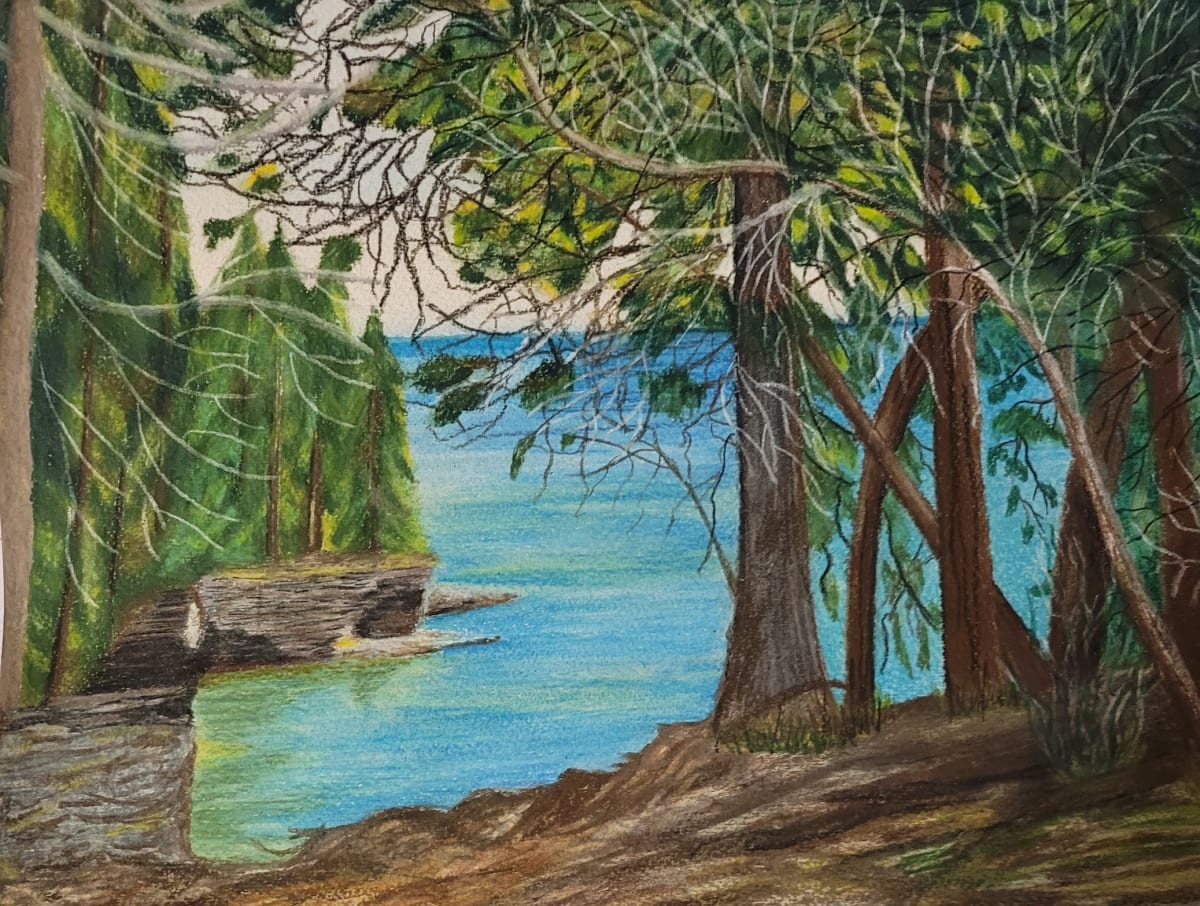 Cave Point Harbor by Barbara J Zipperer, Image 1.