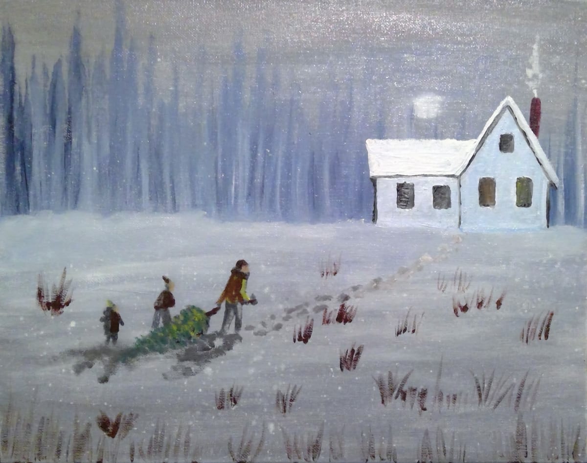 Bringing Home the Tree, Image 1.