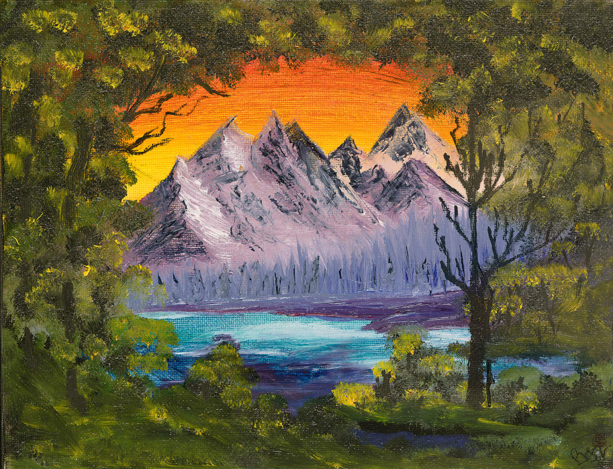 Lake in the Valley by Barbara J Zipperer 