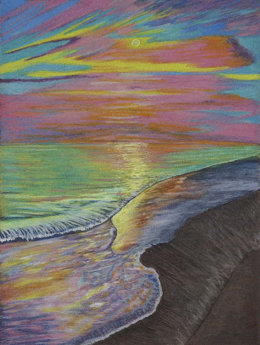 Moonlight on Lake Michigan by Barbara J Zipperer, Image 1.