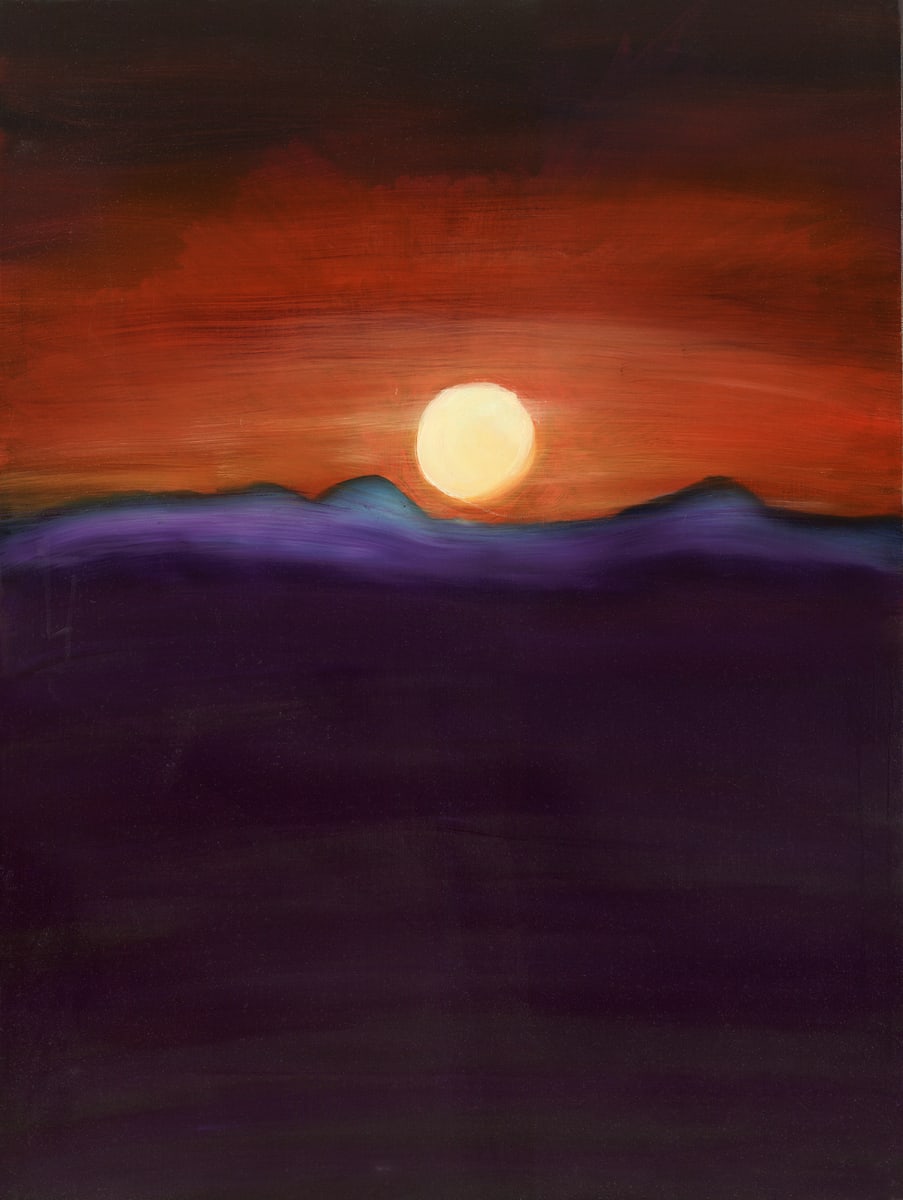 Orange Full Moon by Barbara J Zipperer, Image 1.