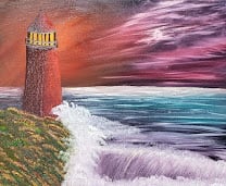 Red Night Light by Barbara J Zipperer, Image 1.