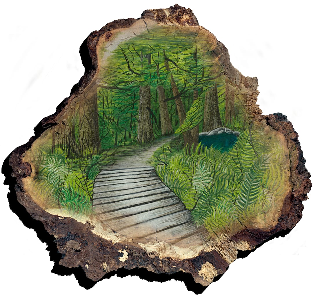Wooded Path PF by Barbara J Zipperer 