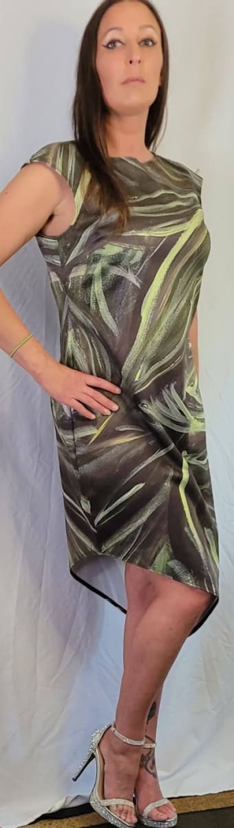 Felicia Dress - Green House by Barbara J Zipperer, Image 5.