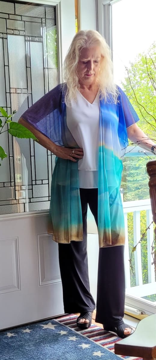 YK KIMINO - CRESCENT BEACH by Barbara J Zipperer 