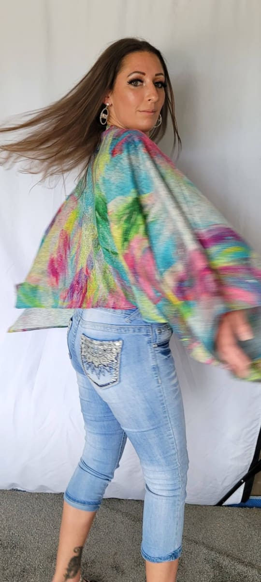 Ava Poncho - Windy by Barbara J Zipperer, Image 2.