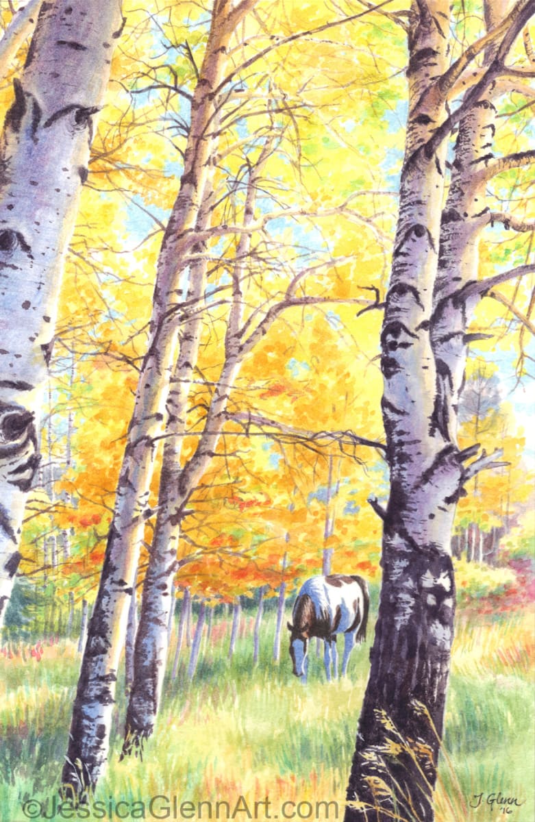 Alice Creek Aspen by Jessica Glenn 