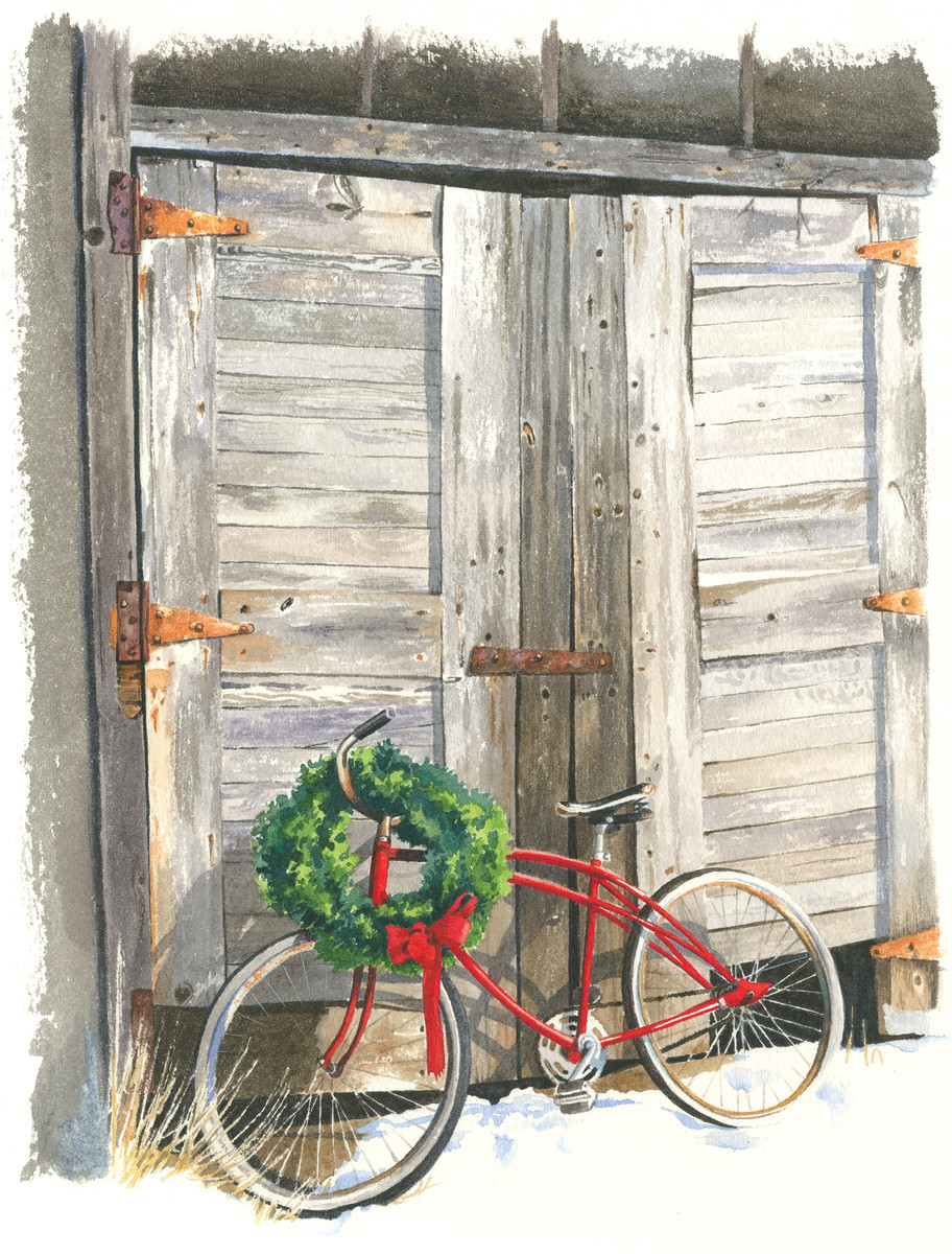 Christmas Bike by Jessica Glenn 