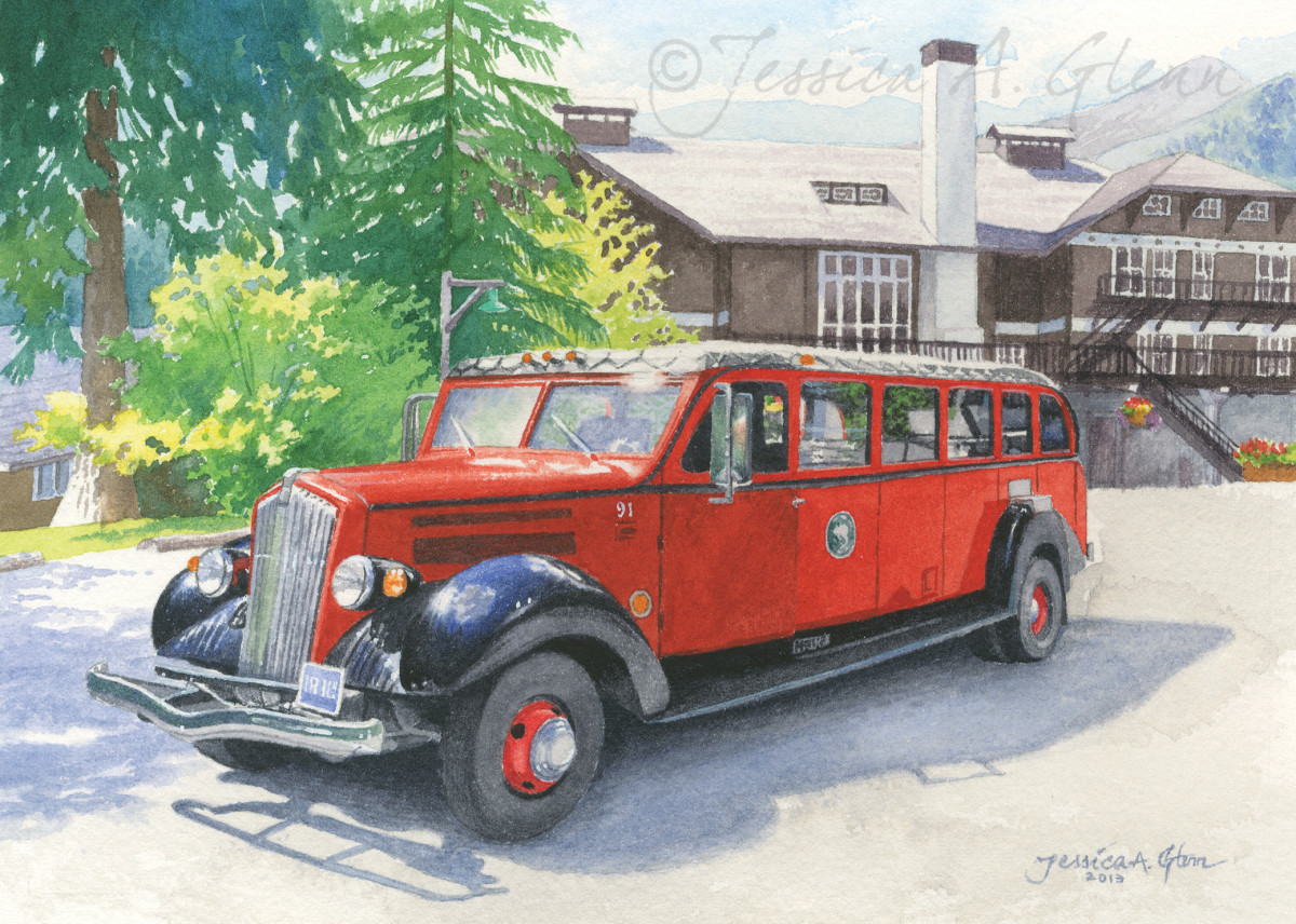 Red Jammer side view by Jessica Glenn 