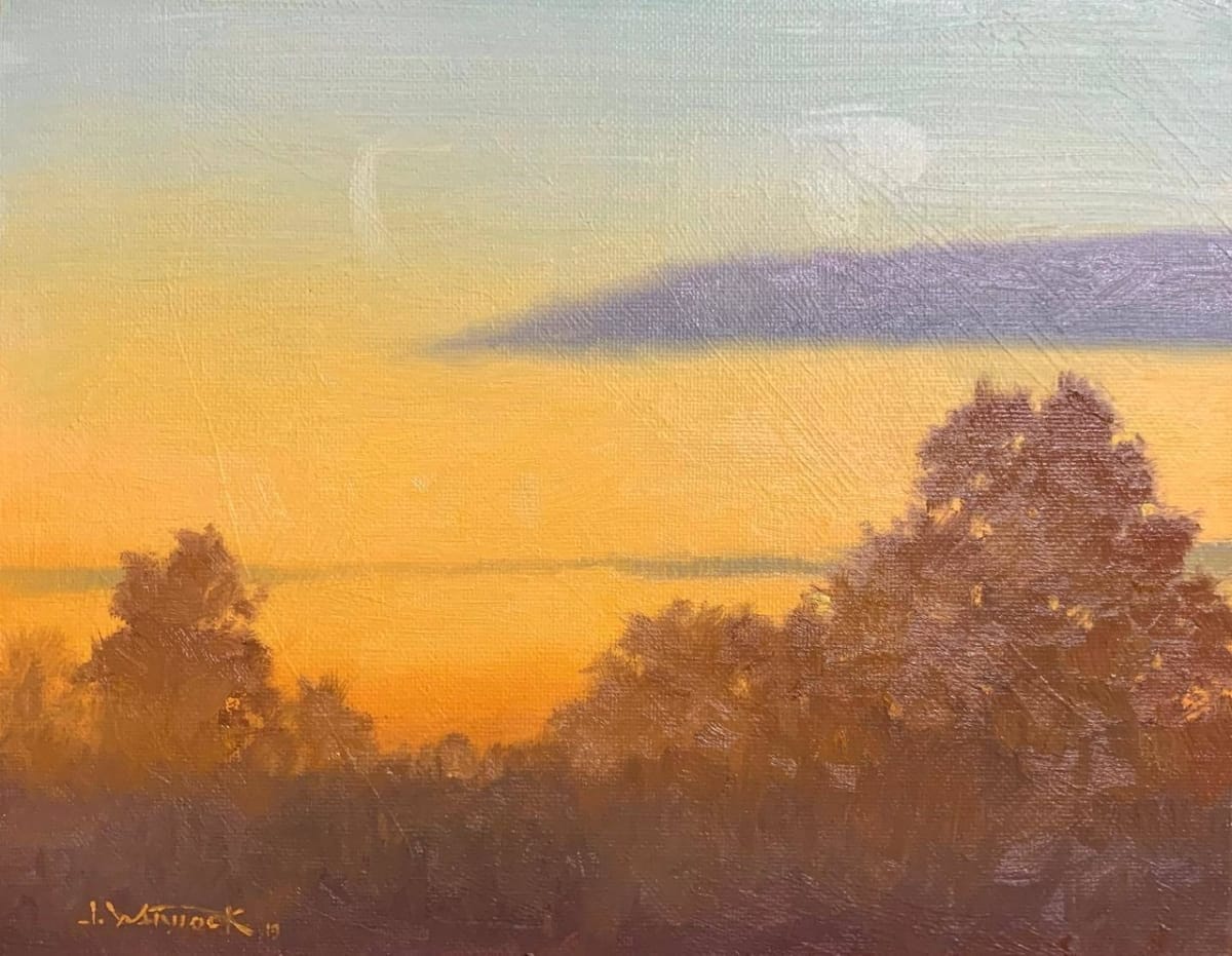 Fall Sunset by John Whytock - Oak Rose Studio 