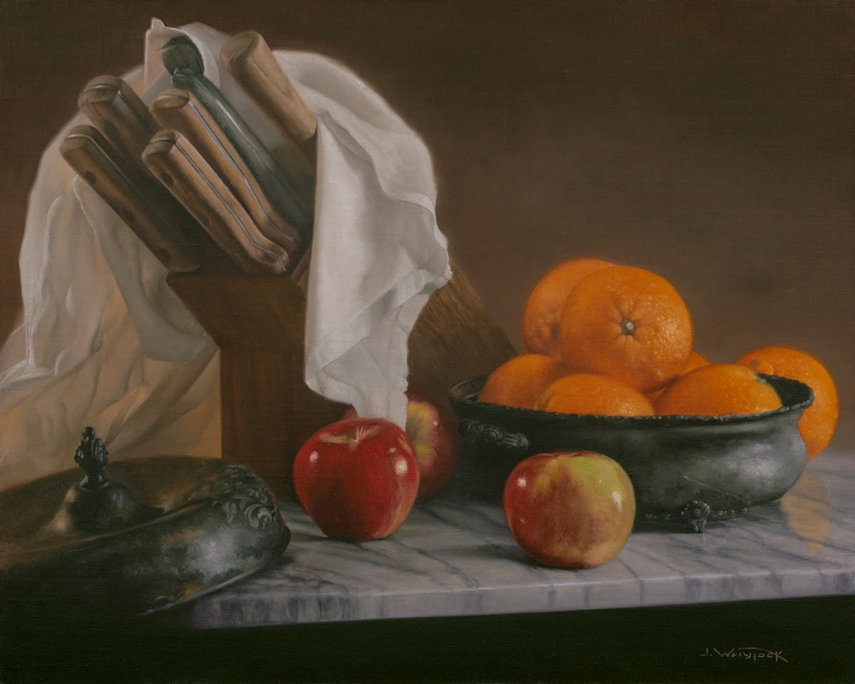 Apples and Oranges by John Whytock - Oak Rose Studio 