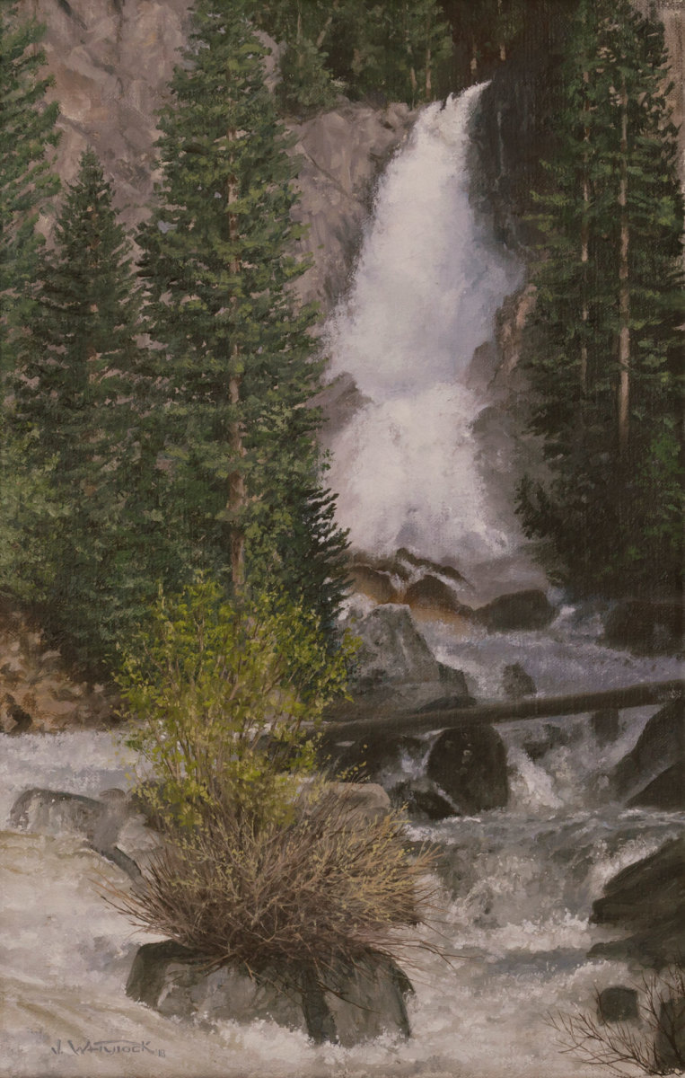 Fish Creek Falls by John Whytock - Oak Rose Studio 