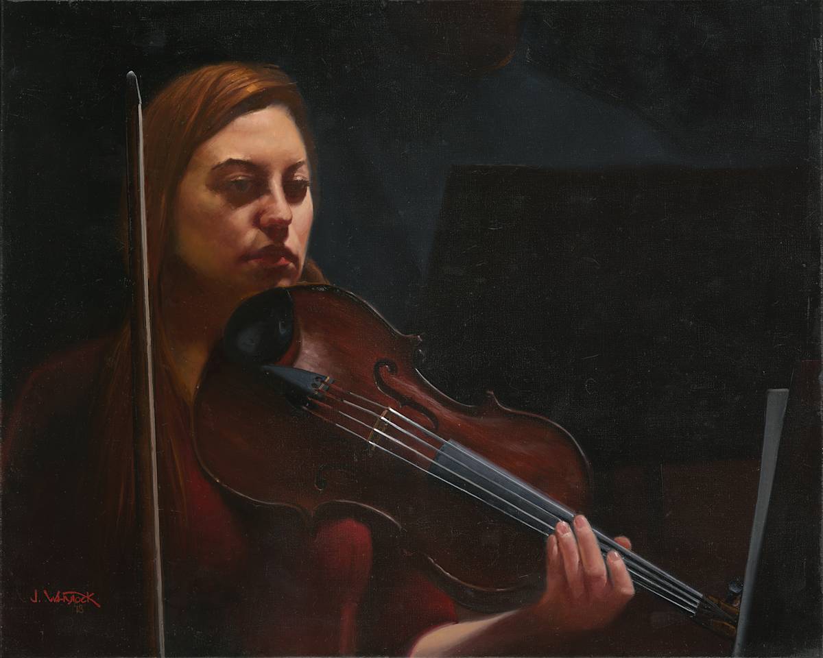 Poised to Play by John Whytock - Oak Rose Studio, Image 2.