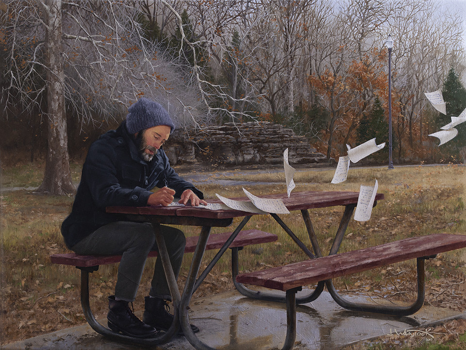 The Writer by John Whytock - Oak Rose Studio 