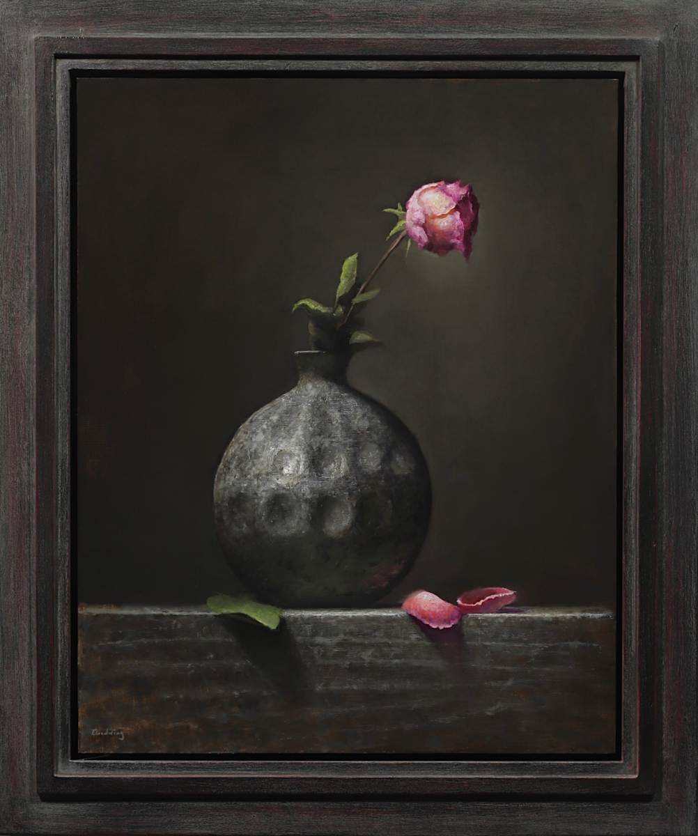 Single Pink Rose by Jeremy Goodding 