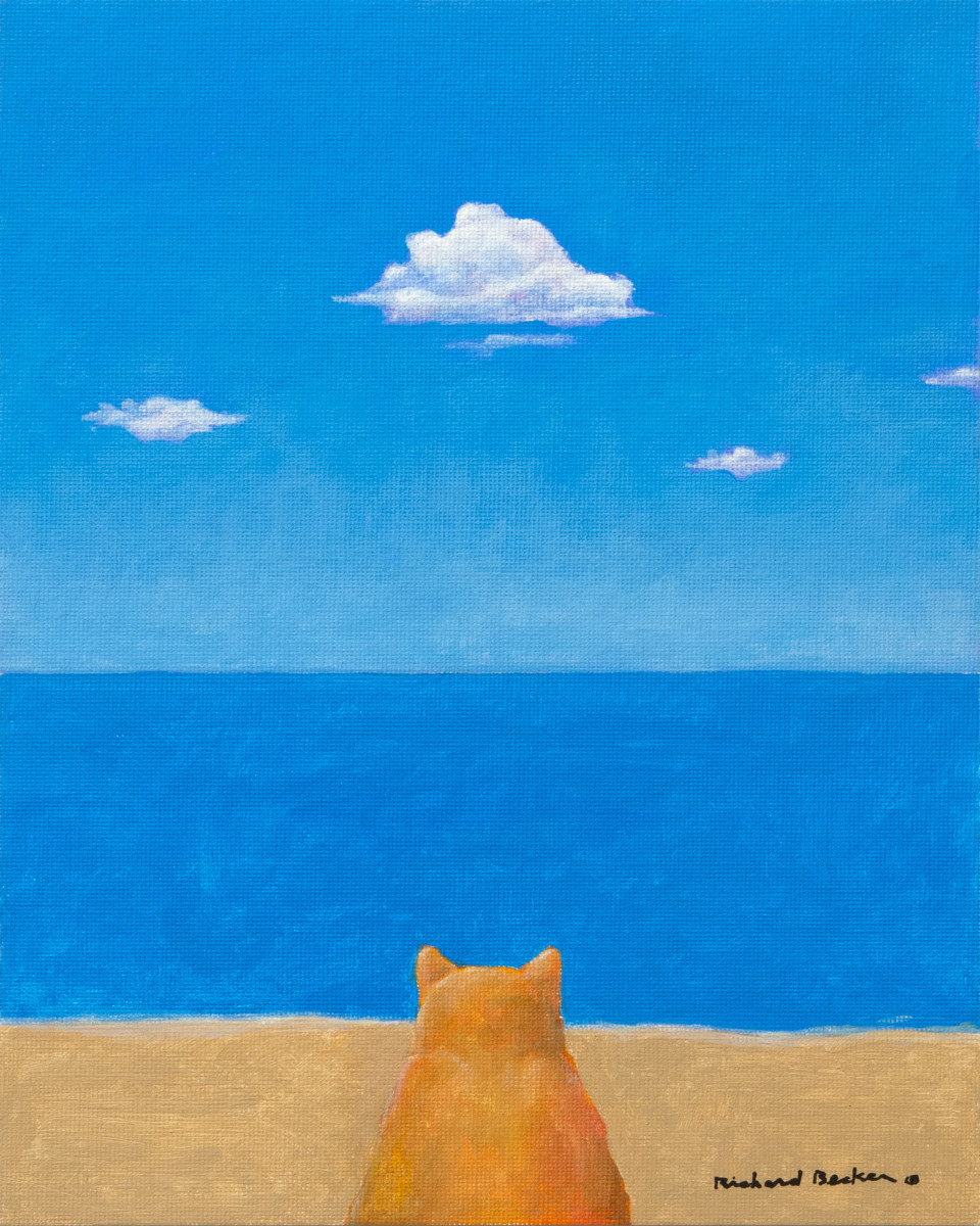 Cat Beach (when cats dream) by Richard Becker 