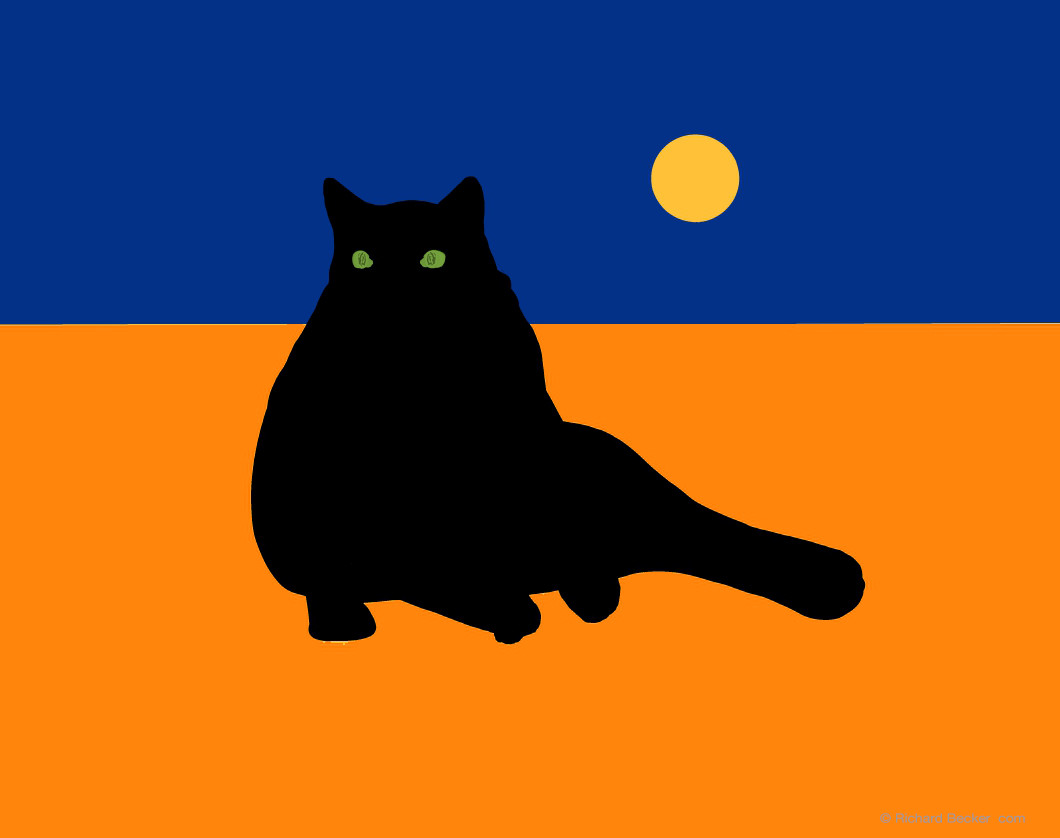 Virginia as Black Cat by Richard Becker 