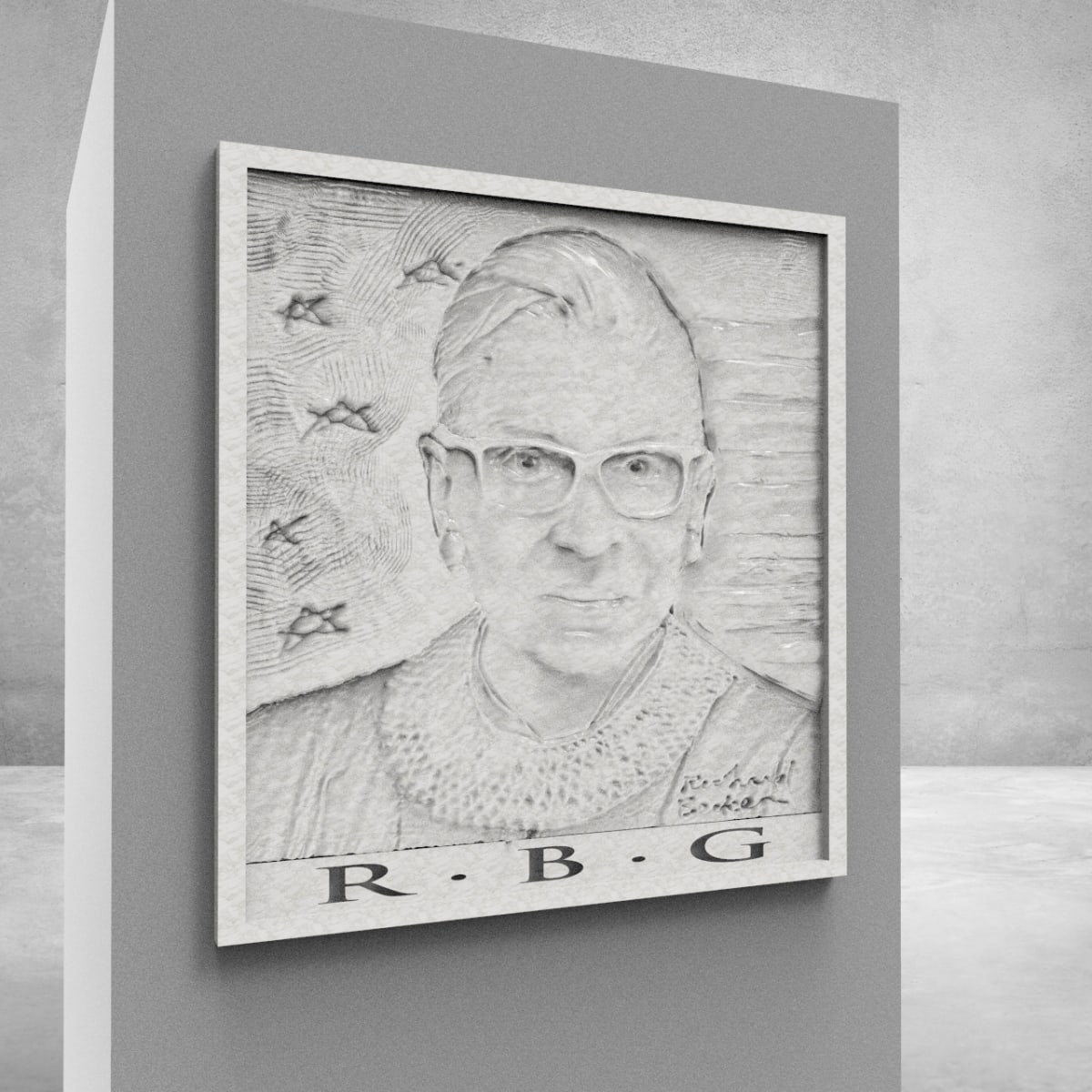Ruth Bader Ginsburg study by Richard Becker, Image 1.