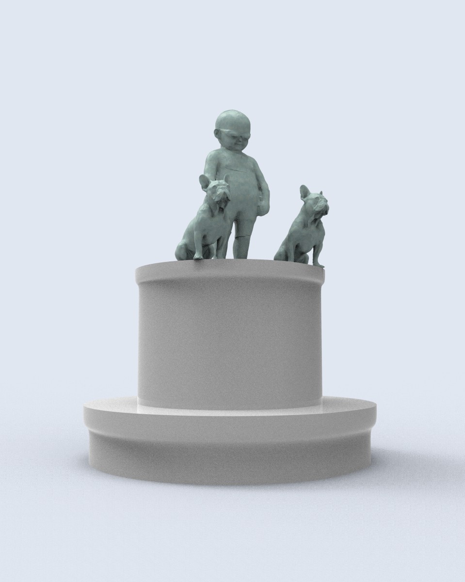 Dog Walker Tot by Richard Becker 