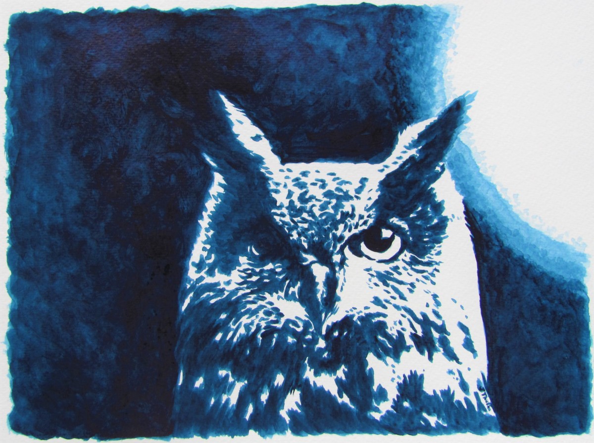 The Great Horned Owl by Jane Thuss 