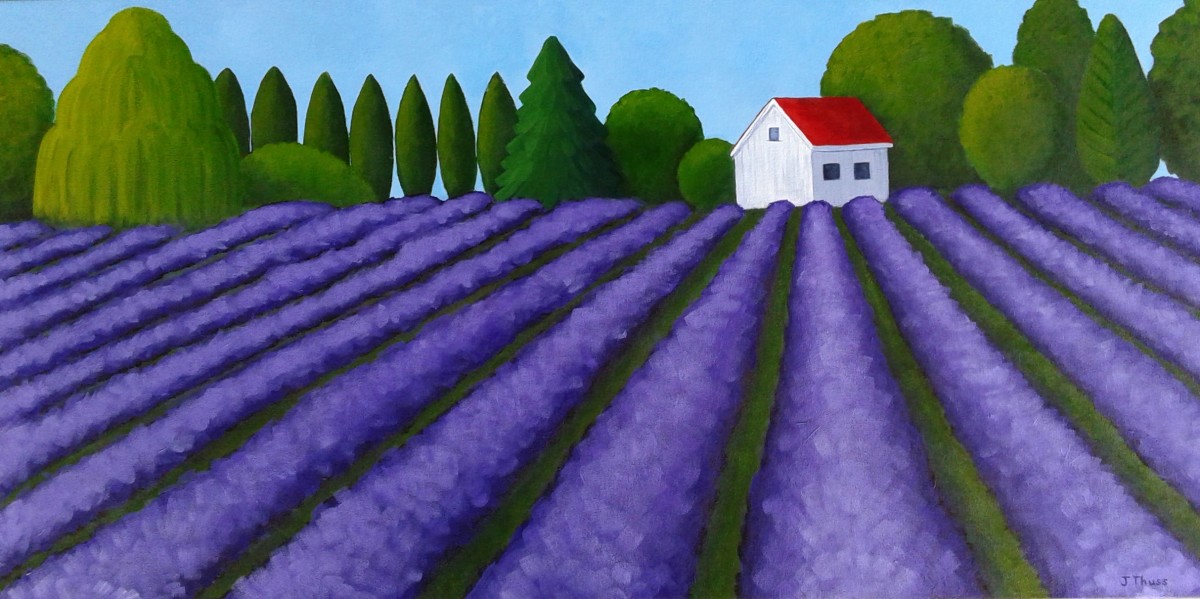 Lavender Fields by Jane Thuss 