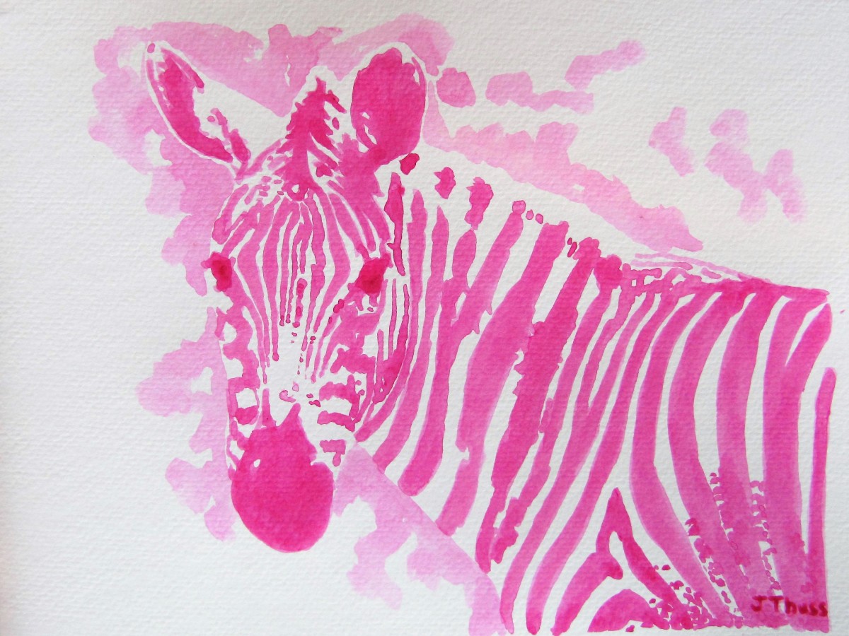 Pink Zebra by Jane Thuss 