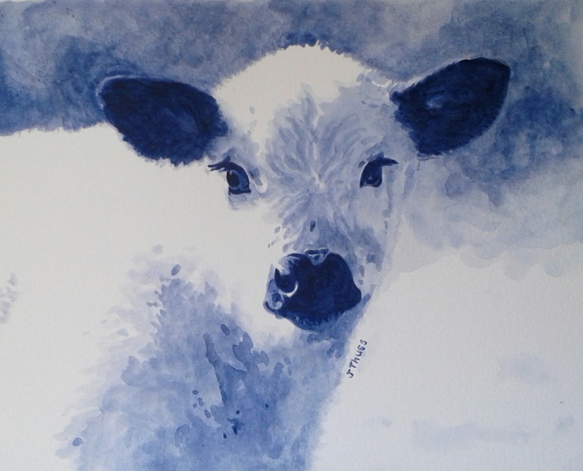 Speckled Park Calf by Jane Thuss 