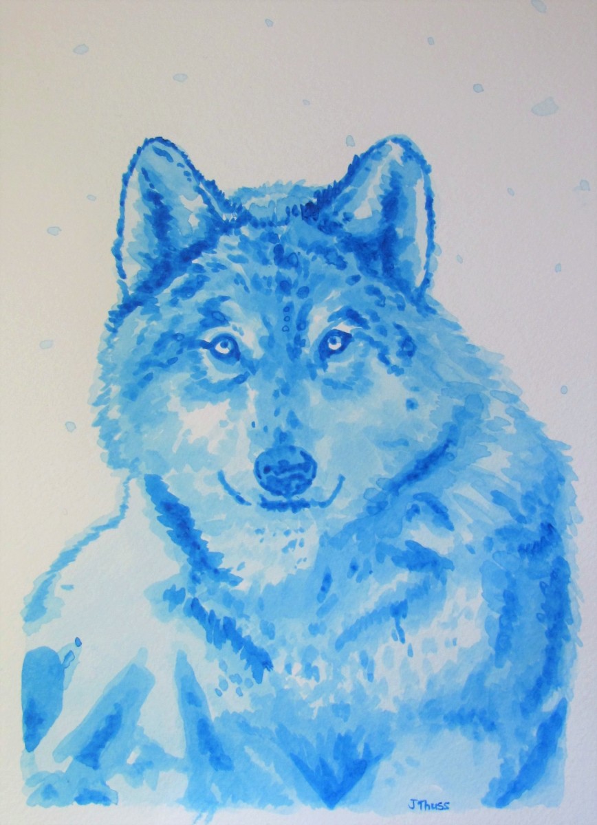 Winter Wolf by Jane Thuss 