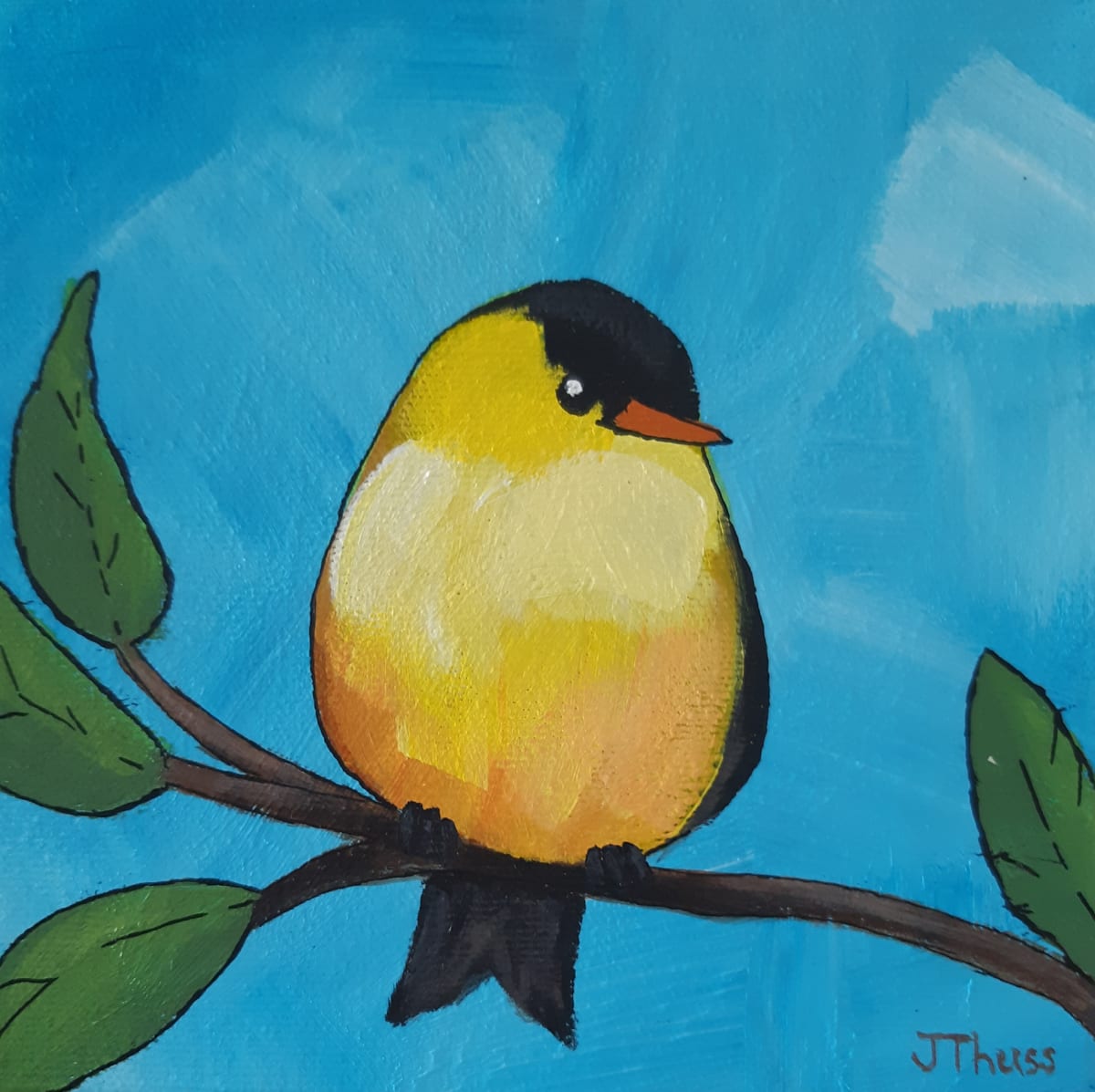 Yellow Finch by Jane Thuss 