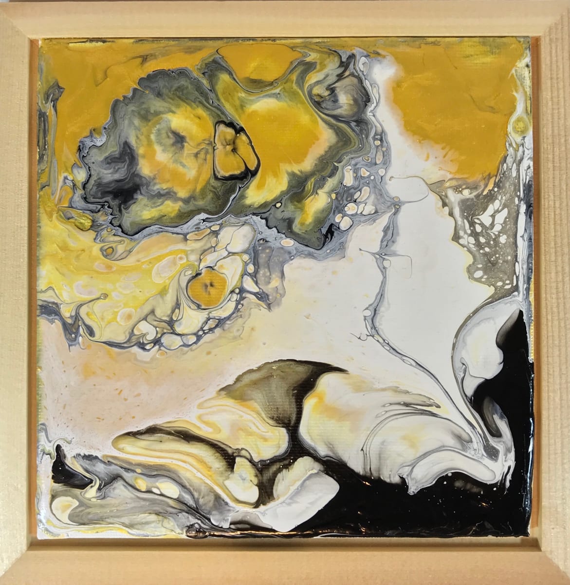 Gold Marble Flow I by Chelsea Davis 