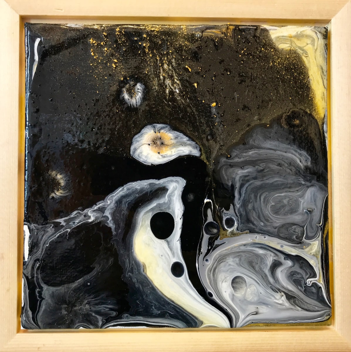 Gold Marble Flow V by Chelsea Davis 