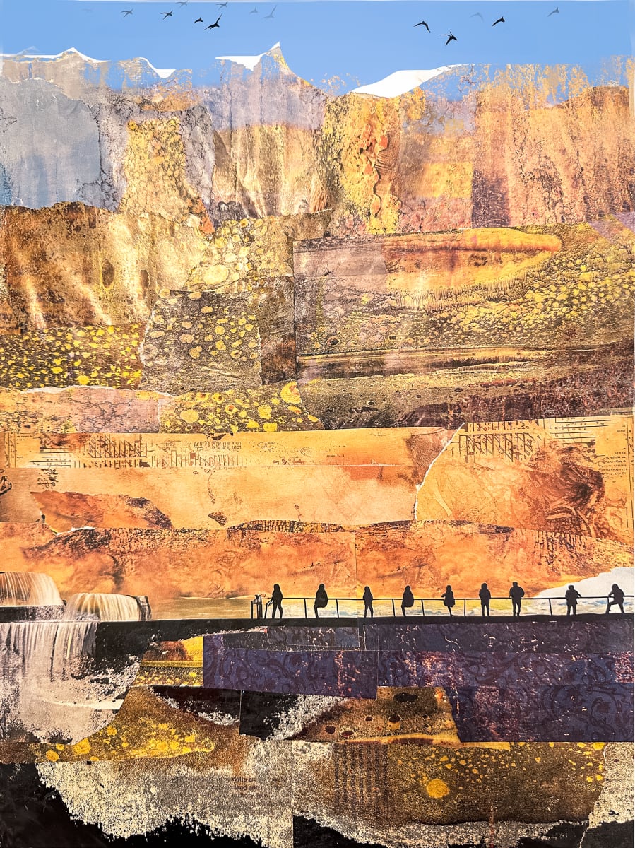 Layered  Landscapes- Imaginary Mountains by Rochelle Berman 