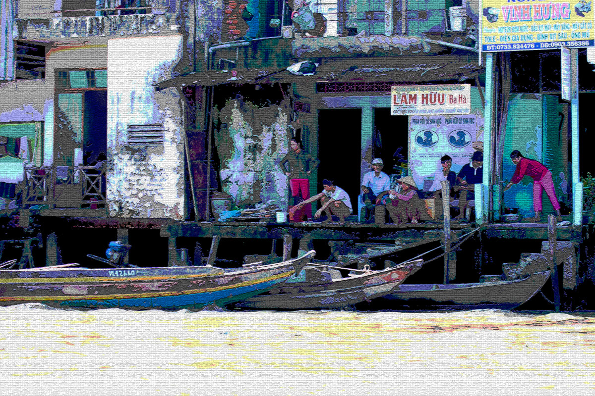 Mekong Delta 2 by Rochelle Berman  Image: "Exploring the Mekong Delta: A Glimpse into Life and Resilience" 
