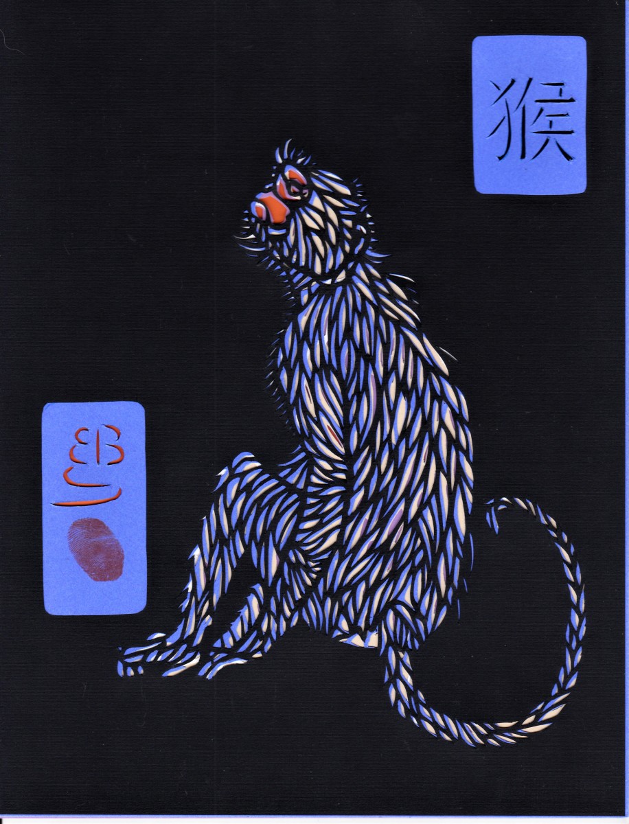 Monkey (From the series, "Endangered Chinese Zodiac) by Ellen Sandbeck 