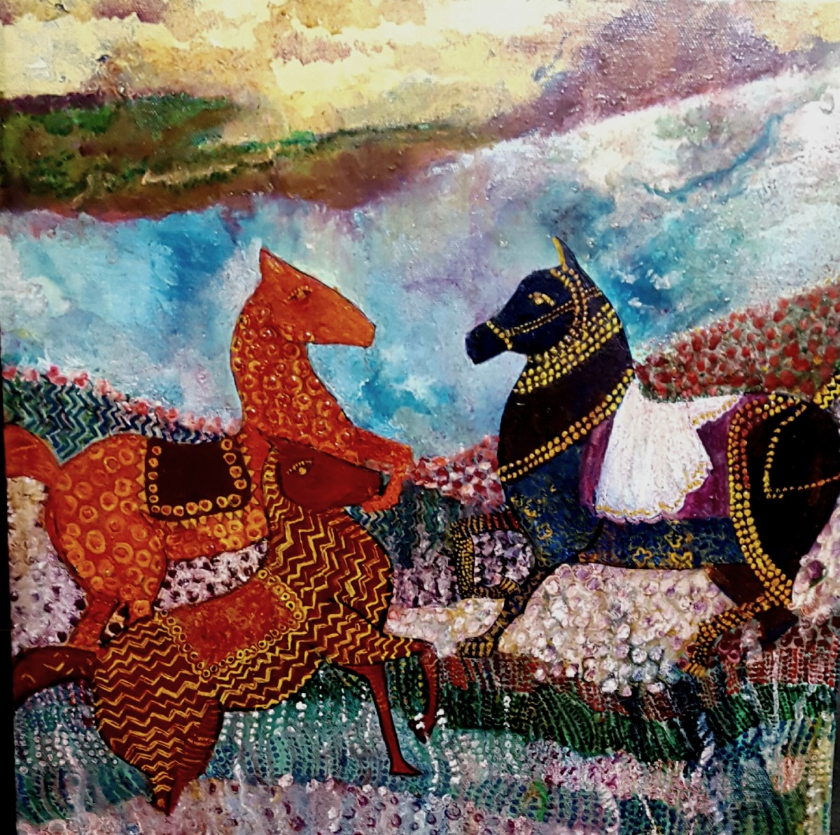 War Horses by Andrea Sartori  Image: Tibetan Painted Horses