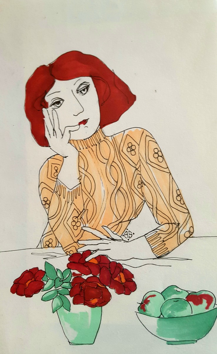 Girl with Apples by Andrea Sartori 