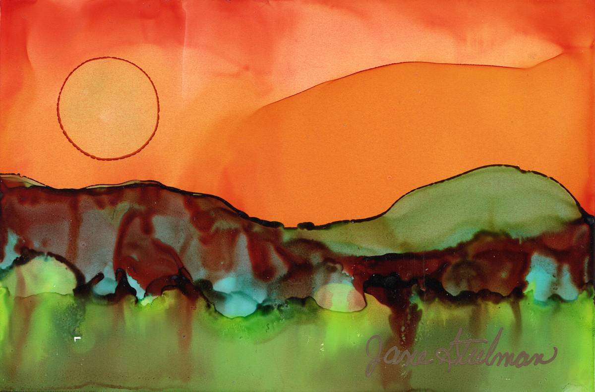 Alcohol Ink 26 by Jane D. Steelman 