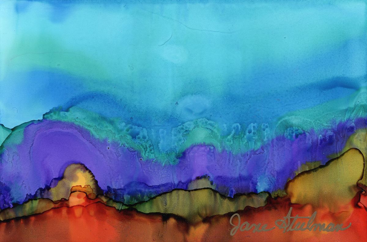 Alcohol Ink 28 by Jane D. Steelman 