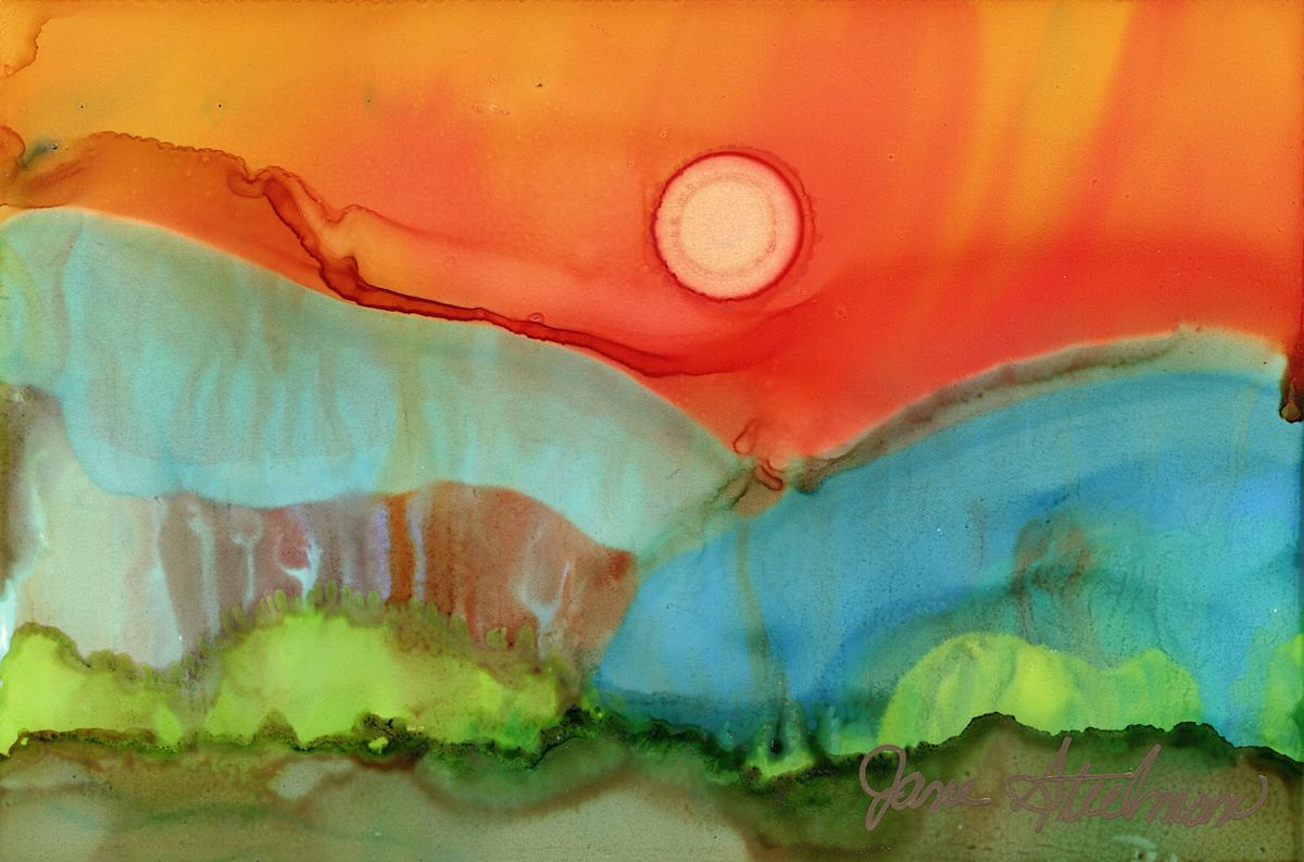 Alcohol Ink 27 by Jane D. Steelman 